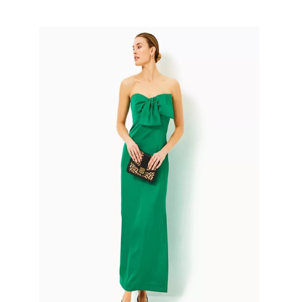 Lilly Pulitzer Caralynn Satin Bow Maxi Dress